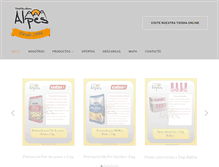 Tablet Screenshot of distribuidoraalpes.com.ar